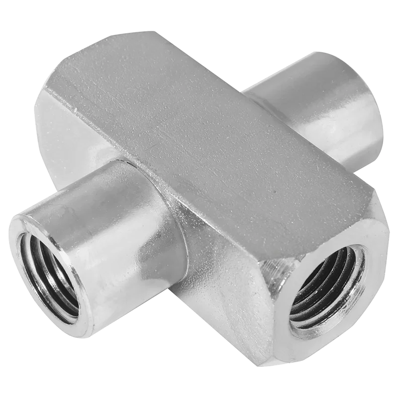 8887- NPTF EQUAL FEMALE CROSS STEEL ADAP