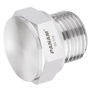BSPP MALE PLUG 316S.S HEX HEAD