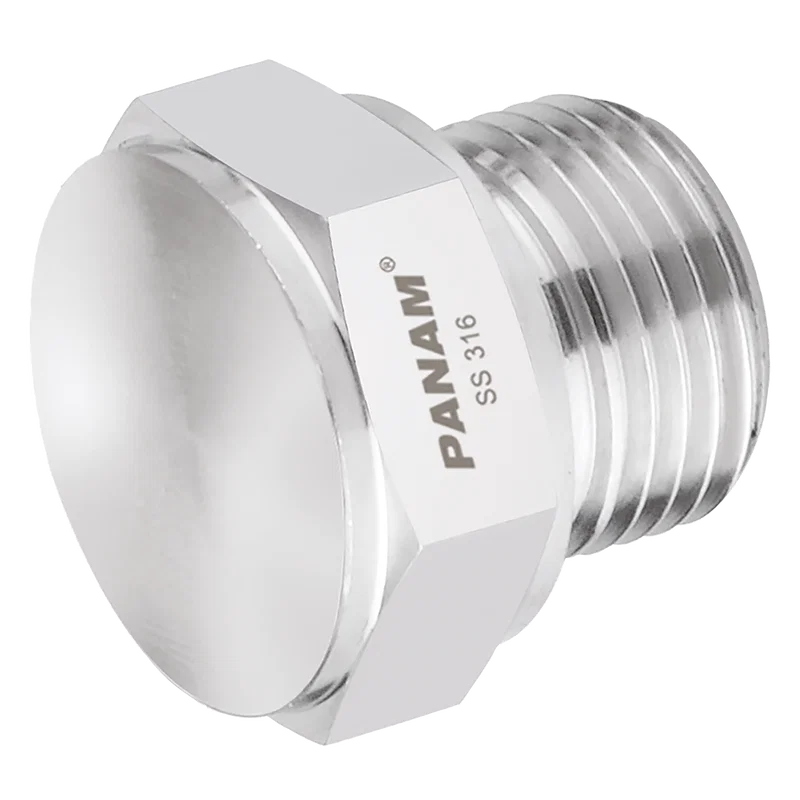 BSPP MALE PLUG 316S.S HEX HEAD