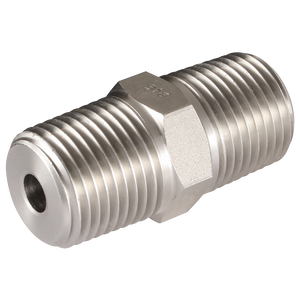 1/4 NPT X 1/4 NPT MALE HEX NIPPLE