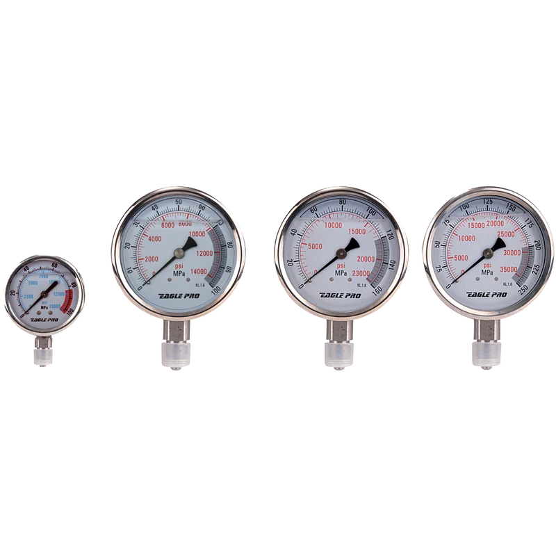 4 FACE 1/2 NPT 0-700BAR P.GAUGE