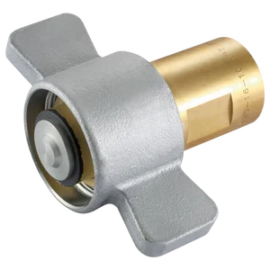 NPTF BRASS PLUG CBON/STEEL W/NUT