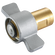 1 NPTF BRASS PLUG CBON/STEEL W/NUT