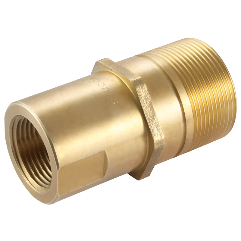 NPTF BRASS COUPLING