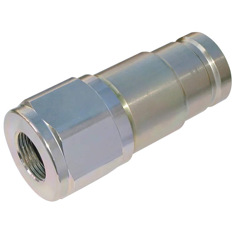 1/2  BSPP FEM  STEEL PLUG VALVED