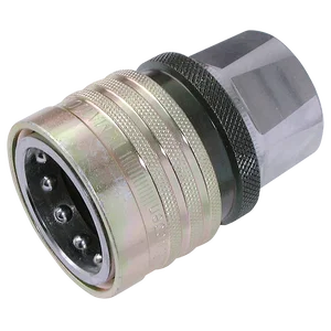1   BSPP FEM  BRASS COUPLER VALVED