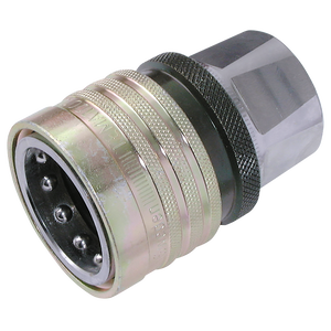 1   BSPP FEM  BRASS COUPLER VALVED