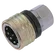 3/4 BSPP FEM  STEEL COUPLER VALVED NBR