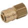 1/4 BSPP FEM  COUPLING BRASS UNPLATED
