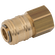 1/4 BSPP FEM  COUPLING BRASS UNPLATED