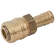 1/4 HOSETAIL  COUPLING BRASS UNPLATED
