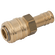 1/4 HOSETAIL  COUPLING BRASS UNPLATED
