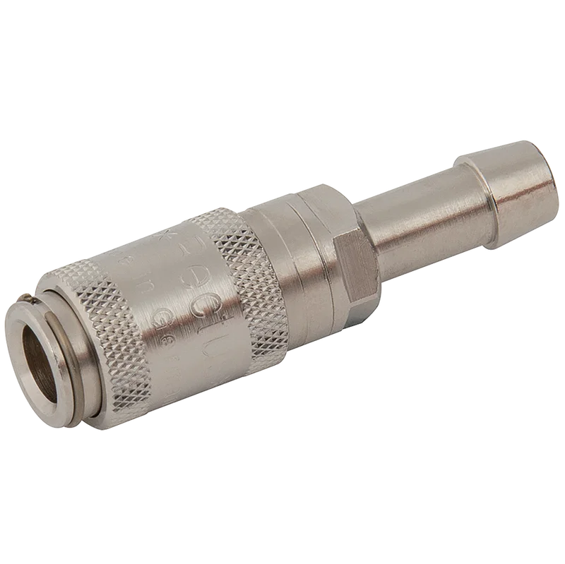 HOSE TAIL COUPLING BRASS NICKEL