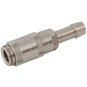 HOSE TAIL COUPLING BRASS NICKEL