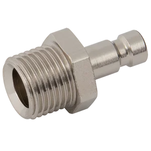 1/8 BSPP MALE PLUG BRASS NICKEL