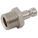 M5 METRIC MALE PLUG BRASS NICKEL