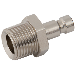 1/8 BSPP MALE PLUG BRASS NICKEL