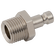 M5 METRIC MALE PLUG BRASS NICKEL