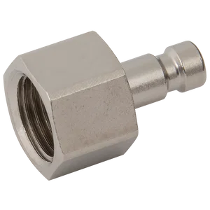 1/8 BSPP FEM  PLUG BRASS NICKEL