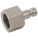M5 METRIC FEM  PLUG BRASS NICKEL