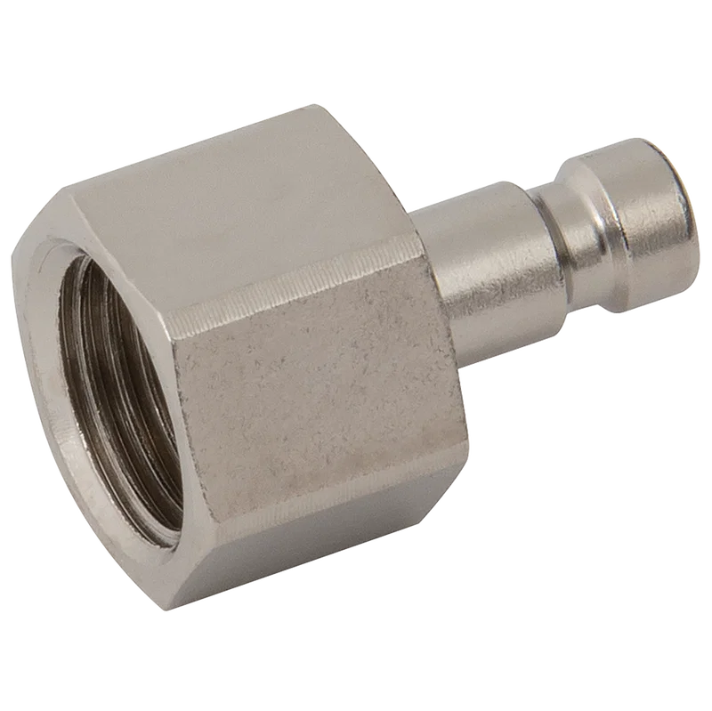 1/8 BSPP FEM  PLUG BRASS NICKEL