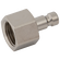M5 METRIC FEM  PLUG BRASS NICKEL