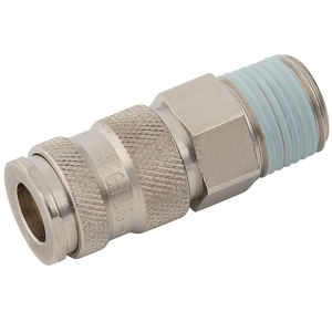 BSPT MALE COUPLING NICKEL PLATED