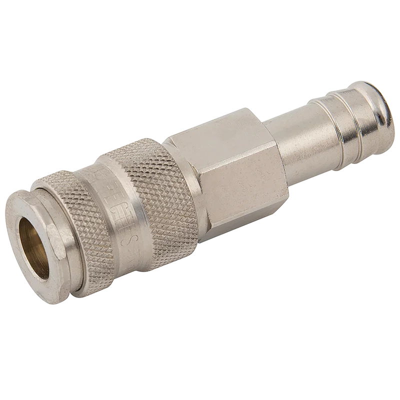 OD HOSETAIL COUPLING BRASS NICKEL