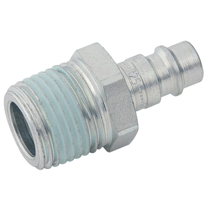 BSPT MALE PLUG  STEEL NICKEL PLATED