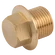 BSPP 1/8 FLANGED BRASS MALE PLUG