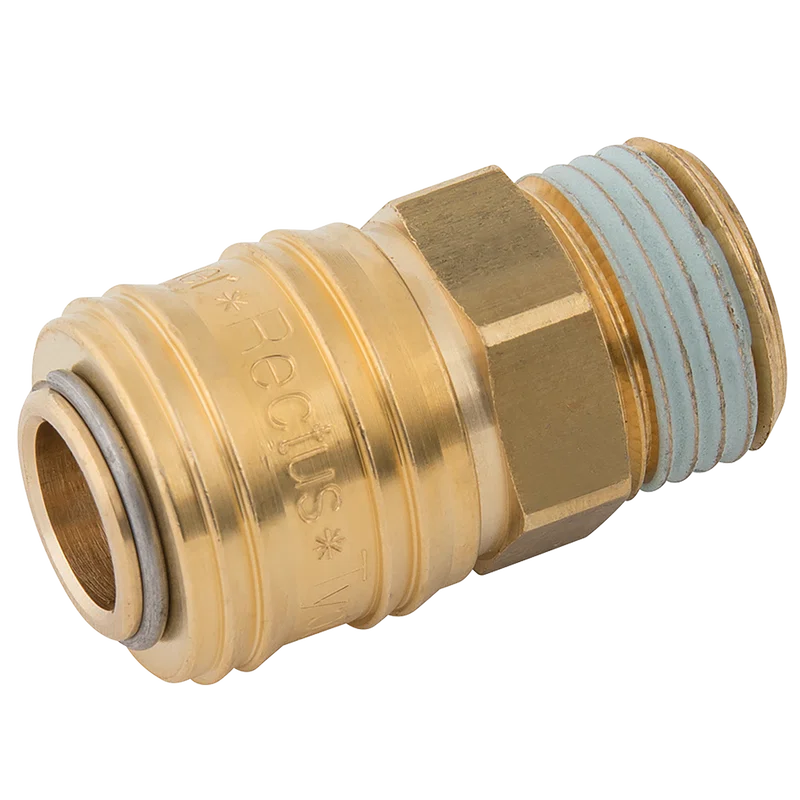 BSPP MALE COUPLING BRASS