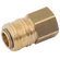 1/4 BSPP FEM  COUPLING BRASS