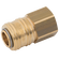 1/4 BSPP FEM  COUPLING BRASS