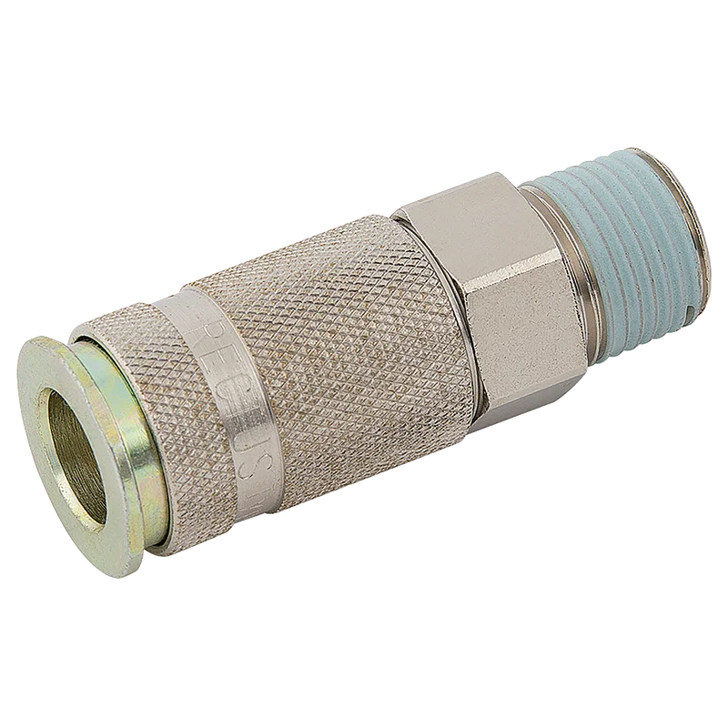 BSPT MALE  COUPLING PLATED