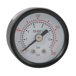 50MM STEEL GAUGE 1/8in BSPT BACK