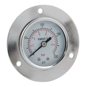 50MM 1/4inBSPT FLNG CNTR BK GAUG