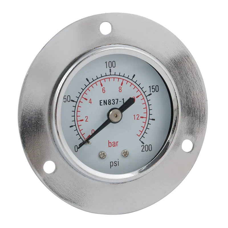 50MM 1/4inBSPT FLNG CNTR BK GAUG