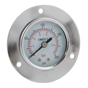50MM 1/4inBSPT FLNG CNTR BK GAUG