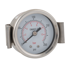 1/8inBSPT 0-12B 50MM PNL MNT GAU 0-200PSI