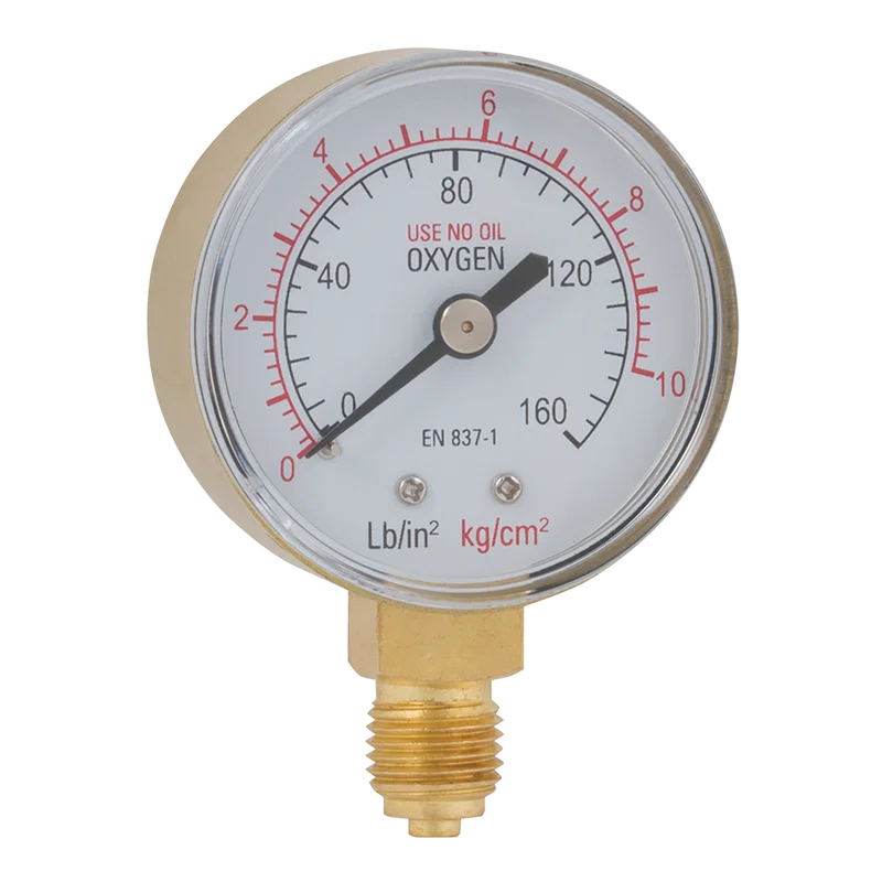 1/4inBSPP 50MM OXYGEN BOTOM GAUGE