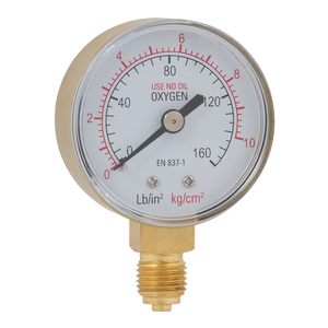 1/4inBSPP 50MM OXYGEN BOTOM GAUGE