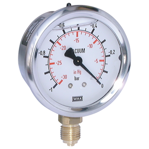 -30 1BAR  63MM DIA FILLED  1/4 BSP BOTT