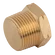 NPT 1/4 SOLD BRASS MALE PLUG