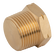 NPT 1/4 SOLD BRASS MALE PLUG