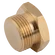 BSPT 1 SOLID BRASS MALE PLUG