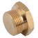 BSPT 1 SOLID BRASS MALE PLUG