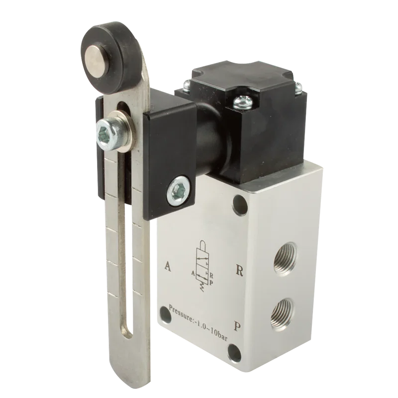 1/8 BSPP 3/2 ADJ ROLLER/SPRING VALVE