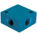 1/2 BSP EQUAL FEMALE CROSS ALUMINIUM