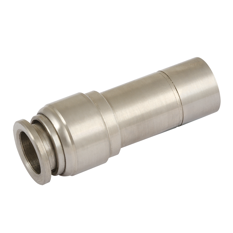 12-10MM S/S PUSH FIT STEM RED