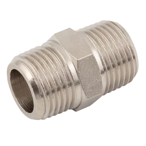 BSPT MALE HEX NIP BRASS/NP